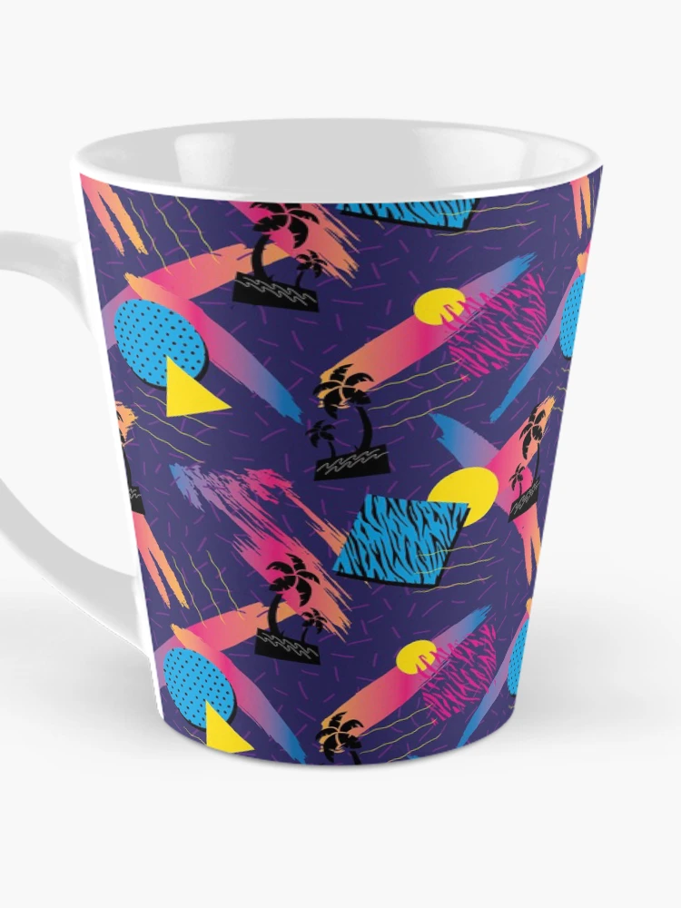 Thumbnail 3 of 4, Coffee Mug, Miami Retro Pattern designed and sold by PatternTale.