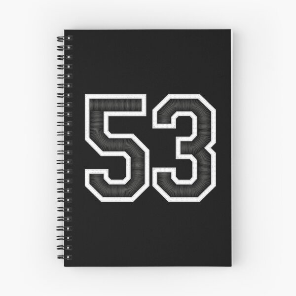 Item preview, 53 Black Jersey Sports Number fifty-three Football 53 designed and sold by elhefe.