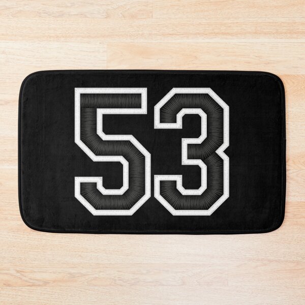 Item preview, 53 Black Jersey Sports Number fifty-three Football 53 designed and sold by elhefe.