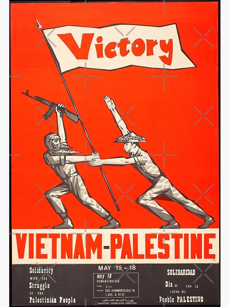 Discover Victory for Palestine from Vietnam- Pro Palestine Propaganda Poster Premium Matte Vertical Poster