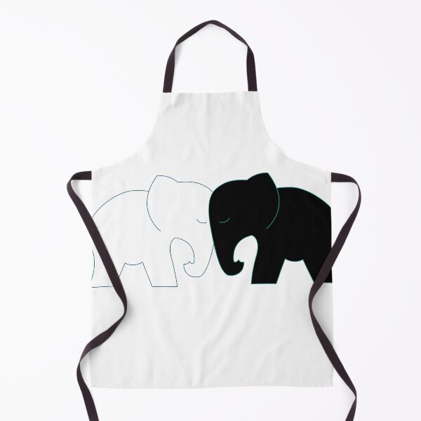 Item preview, Black and White Elephant Love designed and sold by nldesigns.