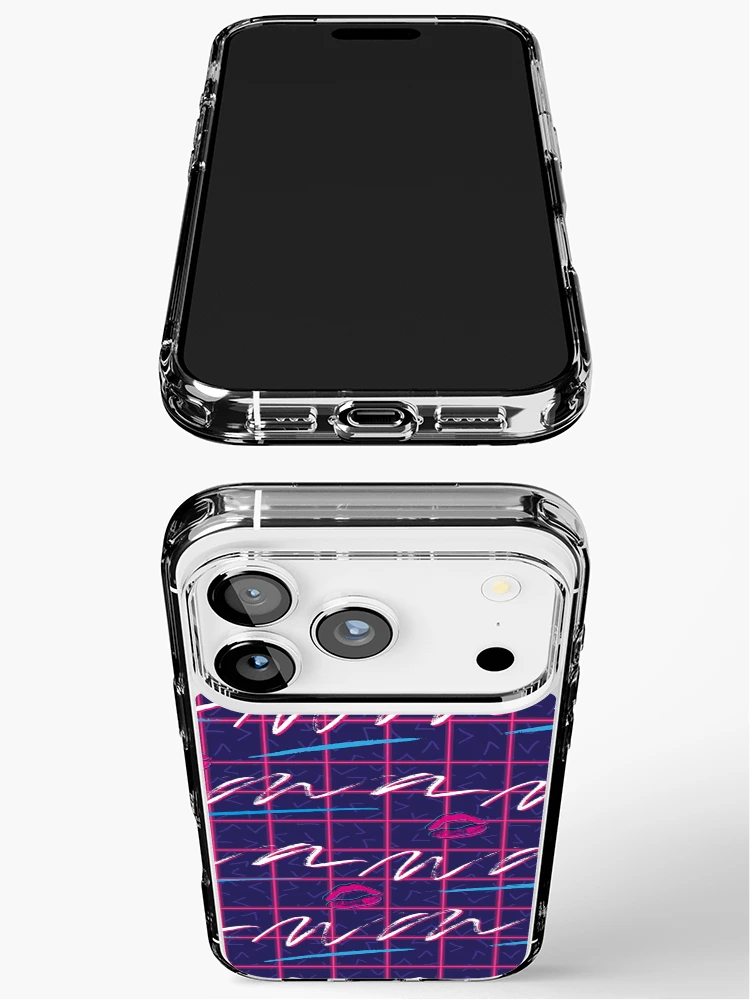 Thumbnail 3 of 5, iPhone Case, Synthwave Retro Pattern designed and sold by PatternTale.