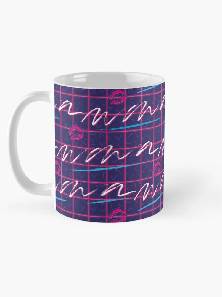 Thumbnail 5 of 6, Coffee Mug, Synthwave Retro Pattern designed and sold by PatternTale.