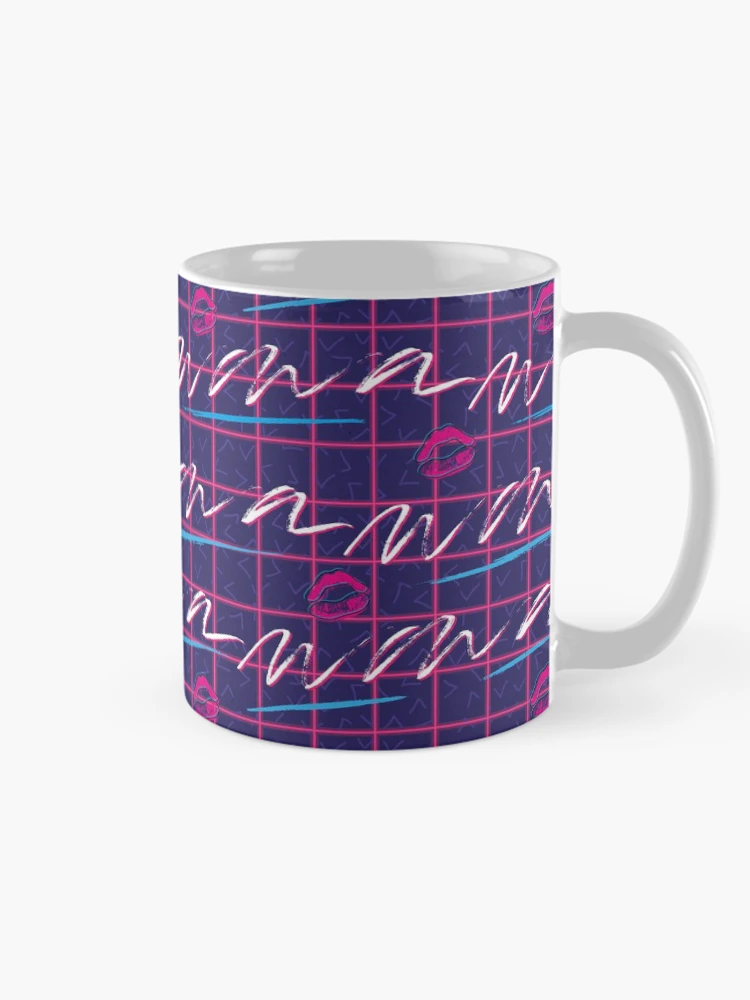 Thumbnail 3 of 6, Coffee Mug, Synthwave Retro Pattern designed and sold by PatternTale.