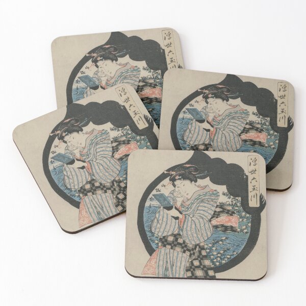 Item preview, Woman with a Hand Mirror designed and sold by japanese-ukiyoe.
