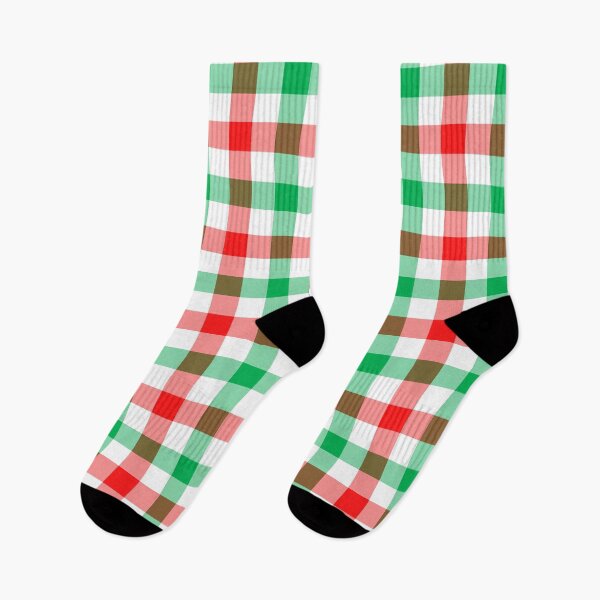 Aperçu de l'œuvre Conception à carreaux à carreaux tartan vert rouge et blanc créée et vendue par bubbley2021.