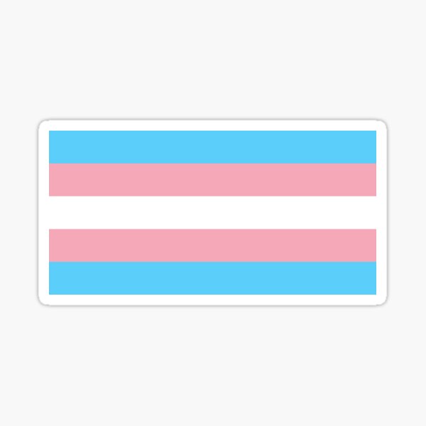 Bandera transgénero Pegatina