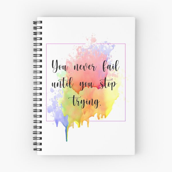Item preview, You never fail until you stop trying. designed and sold by VLTees.