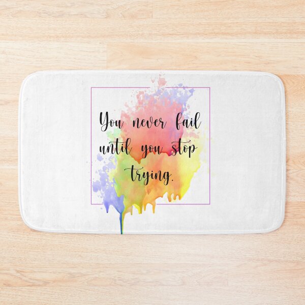 Item preview, You never fail until you stop trying. designed and sold by VLTees.
