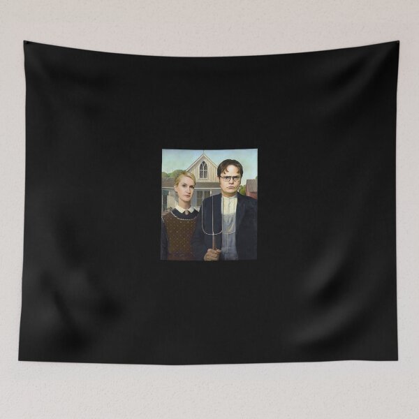 Item preview, Dwight And Angela Parody American Gothic The-Office Shirt designed and sold by LindaPohl82.