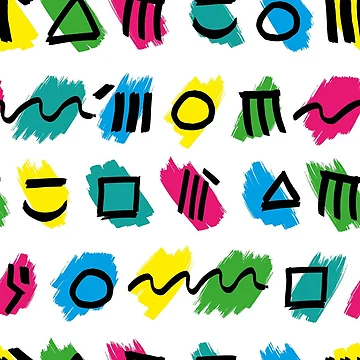 Artwork thumbnail, Cool Symbol Retro Pattern by PatternTale