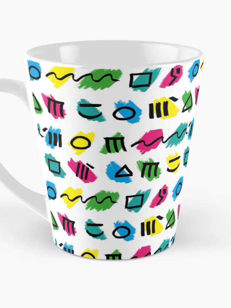 Thumbnail 3 of 4, Coffee Mug, Cool Symbol Retro Pattern designed and sold by PatternTale.