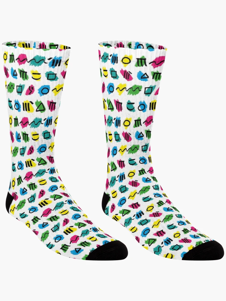 Thumbnail 3 of 5, Socks, Cool Symbol Retro Pattern designed and sold by PatternTale.