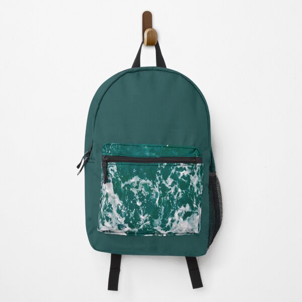 Item preview, Abstract emerald green wavy sea background designed and sold by by-jwp.