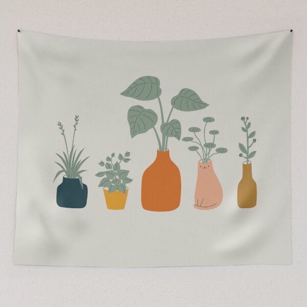 Item preview, Cat and Plant 9 designed and sold by ilovedoodle.