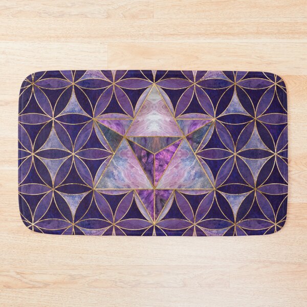 Item preview, Merkabah on Flower of life pattern designed and sold by k9printart.