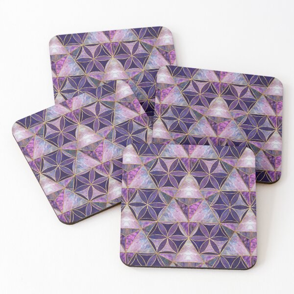 Item preview, Merkabah on Flower of life pattern designed and sold by k9printart.