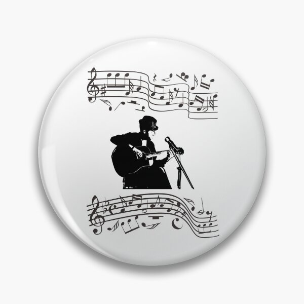 Item preview, Guitar Singer And Music Notes designed and sold by MottoDigging.