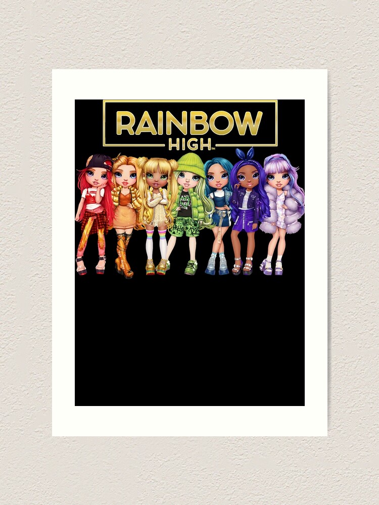 "Rainbow High logo and group" Art Print by VirgilKHartman | Redbubble