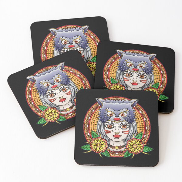 Item preview, girl wolf flash tattoo designed and sold by Mitchell  Pilpel.