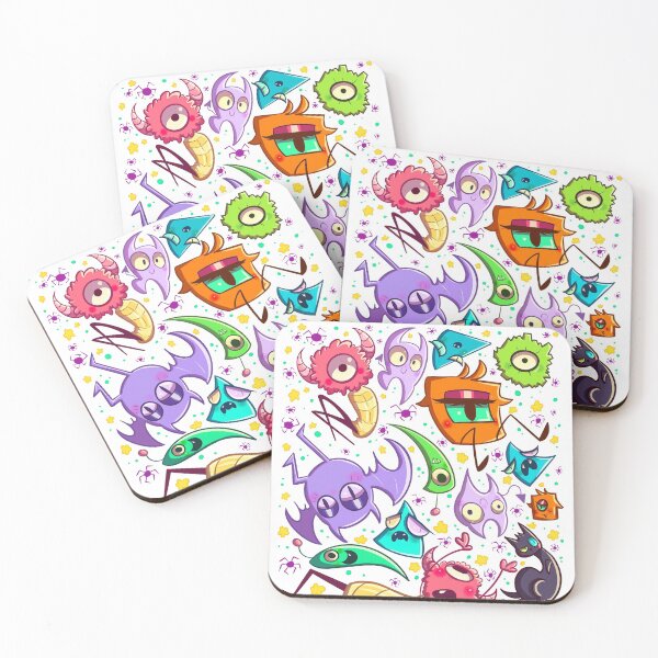 Item preview, Cute Monster Pattern designed and sold by Hannah Hurst.