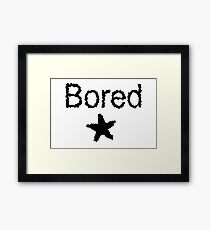 Bored Framed Print
