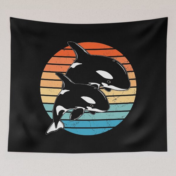 Item preview, Orcas designed and sold by NicGrayGraphic.