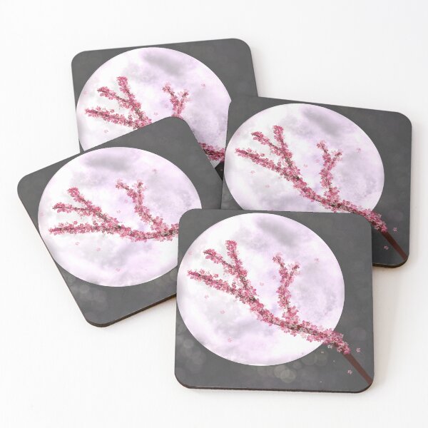Item preview, sakura tree with moon designed and sold by ShopRavenn.