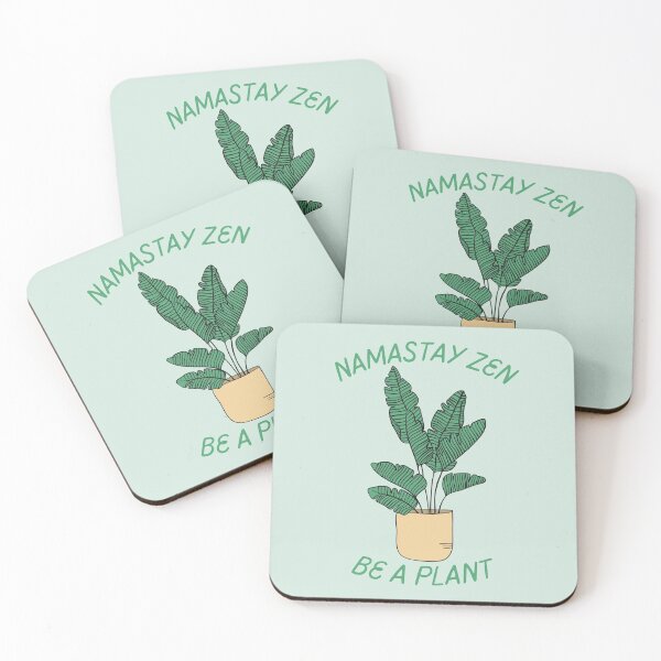 Item preview, Namastay Zen Be A Plant - Zen Quote House Plant designed and sold by mooneko.
