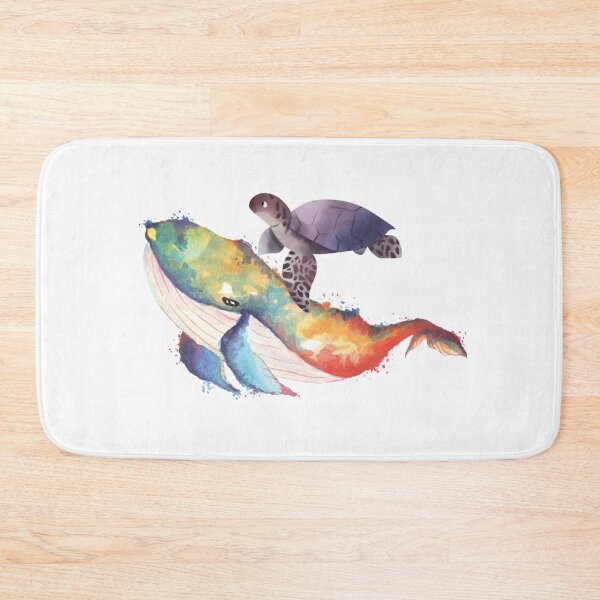Item preview, Whale and Turtle | Sea Animals | Ocean | Cool Pretty Print designed and sold by Nikiolilalala.