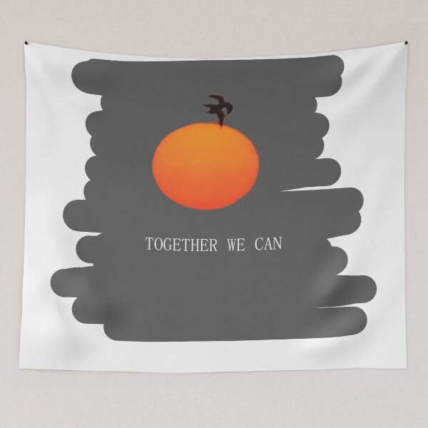 Item preview, Together we can/ sunrise/two birds in flight designed and sold by VeenaNair23.