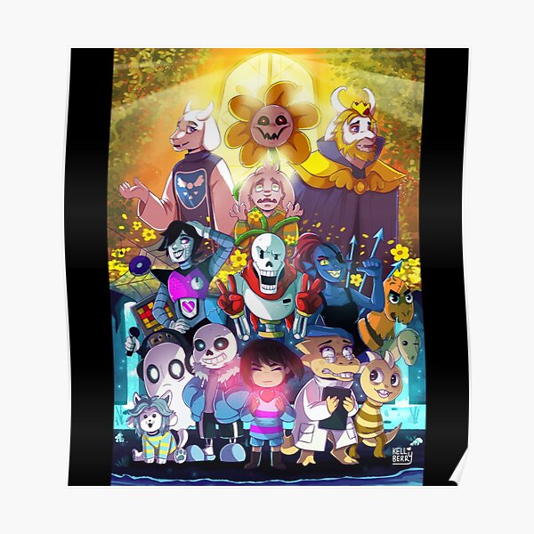 Undertale Characters Posters Redbubble