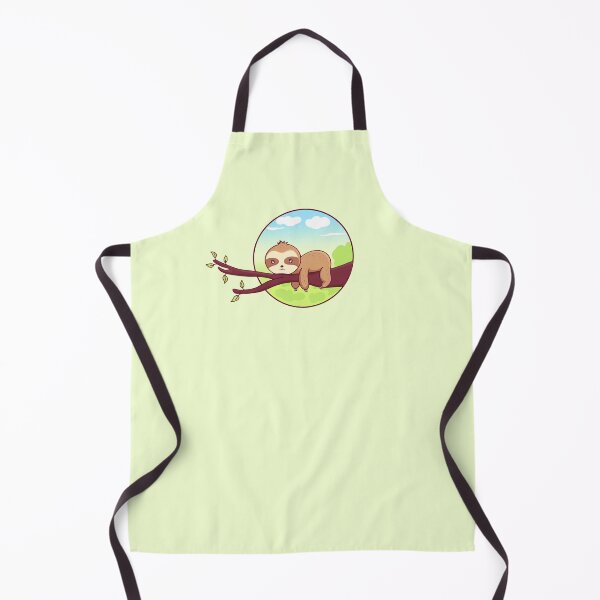 Item preview, Kawaii cute Sleepy sloth on a tree designed and sold by Shalu Elysian.