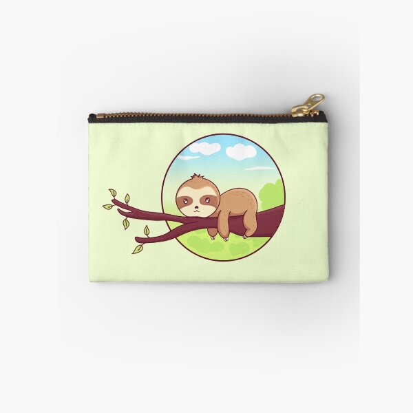 Item preview, Kawaii cute Sleepy sloth on a tree designed and sold by Shalu  Elysian.