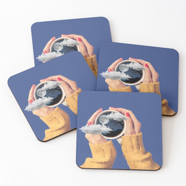 Item preview, Coffee Cup Night Surreal Art designed and sold by World Of Bubbli.