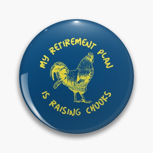 Item preview, My Retirement Plan Is Raising Chooks -funny chicken design in yellow text designed and sold by katiekendall.