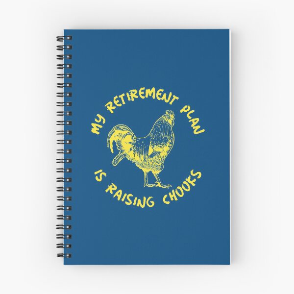 Item preview, My Retirement Plan Is Raising Chooks -funny chicken design in yellow text designed and sold by katiekendall.