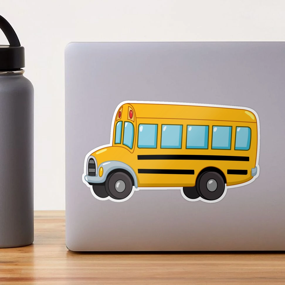 Kids School Bus Whiteboard Sticker - TenStickers