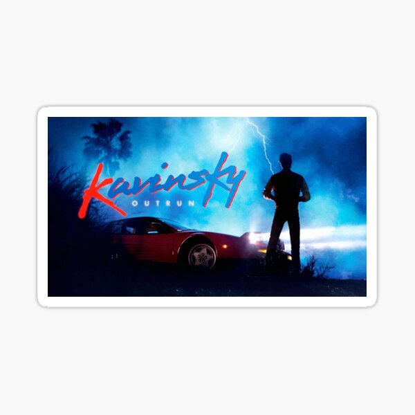 Kavinsky outrun Sticker