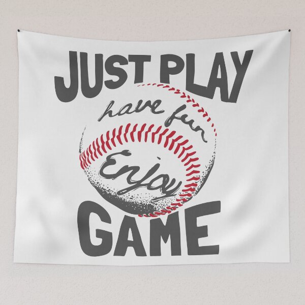 Item preview, Play Game Slogan with Baseball designed and sold by Peekonet.