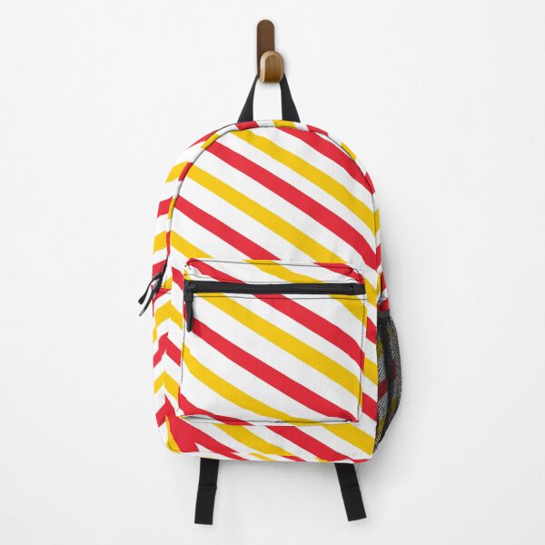 Item preview, Yellow Red V Shape Stripes Semi Circle Half Circle Pattern designed and sold by Nisha Prabhu.