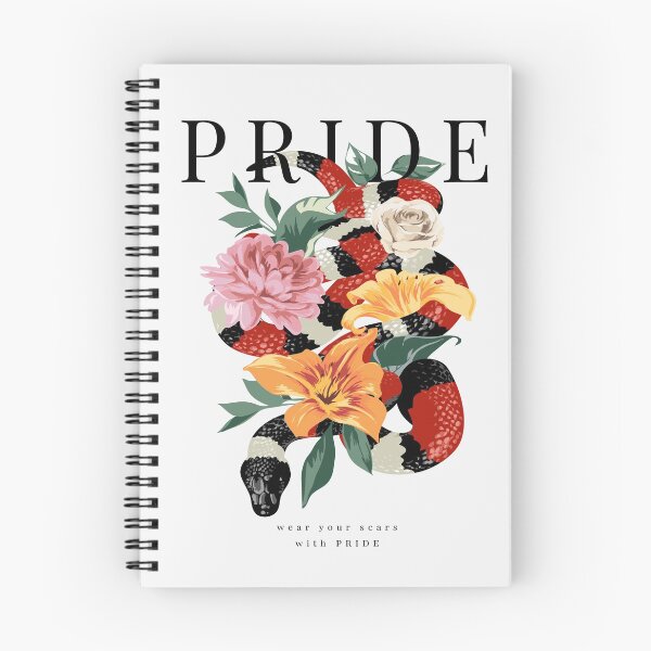 Item preview, Pride Slogan with King Snake Wrapping Around Colorful Flowers Illustration designed and sold by Peekonet.