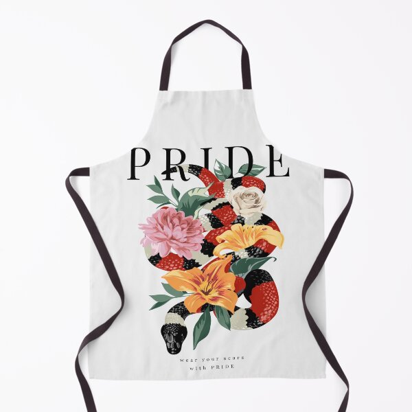 Item preview, Pride Slogan with King Snake Wrapping Around Colorful Flowers Illustration designed and sold by Peekonet.
