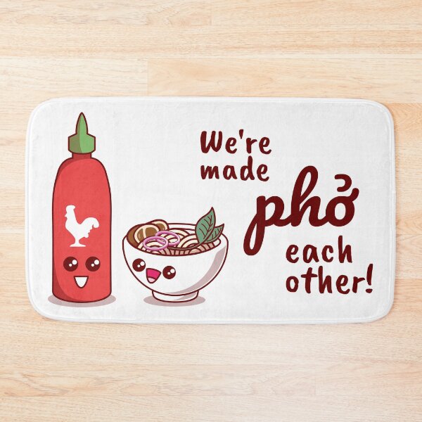 Item preview, We're Made Pho Each Other Kawaii Cute designed and sold by MeowsAndMakes.