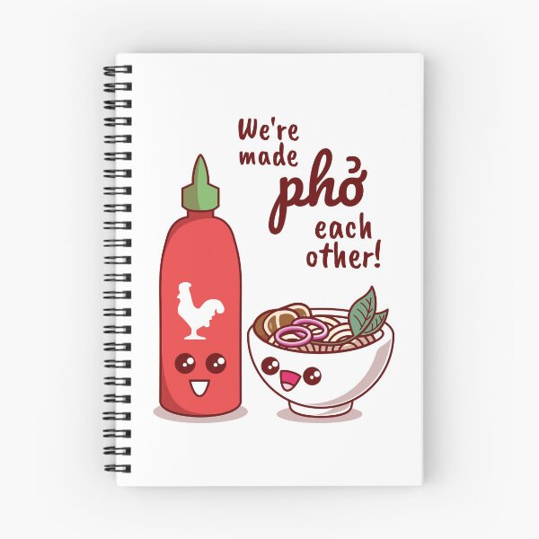 Item preview, We're Made Pho Each Other Kawaii Cute designed and sold by MeowsAndMakes.
