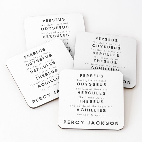 Item preview, Heroes That Inspired Percy Jackson (Black & White( designed and sold by onthevergepro.