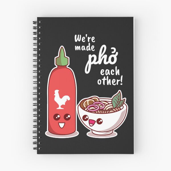 Item preview, We're Made Pho Each Other Kawaii Cute designed and sold by MeowsAndMakes.
