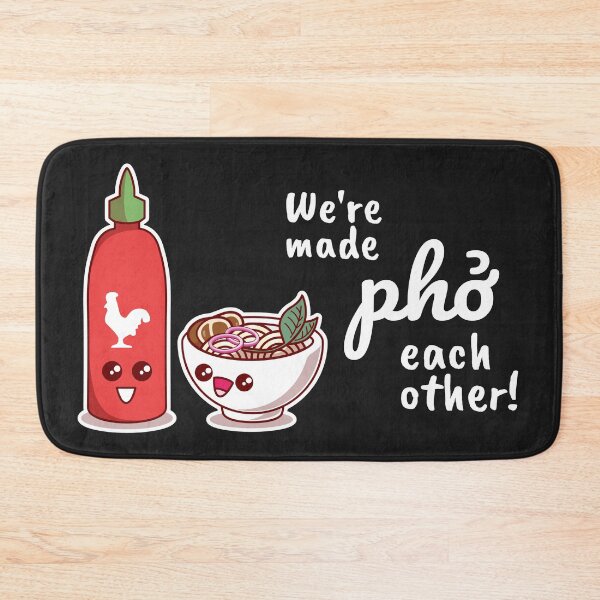 Item preview, We're Made Pho Each Other Kawaii Cute designed and sold by MeowsAndMakes.