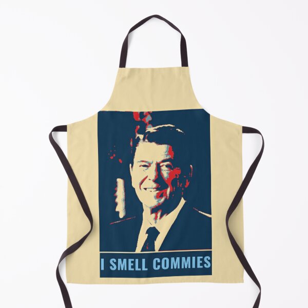 Funny Ronald Raegan I smell commies Apron