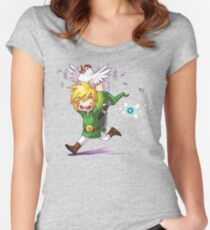 Cucco Run! - Legend of Zelda Women's Fitted Scoop T-Shirt